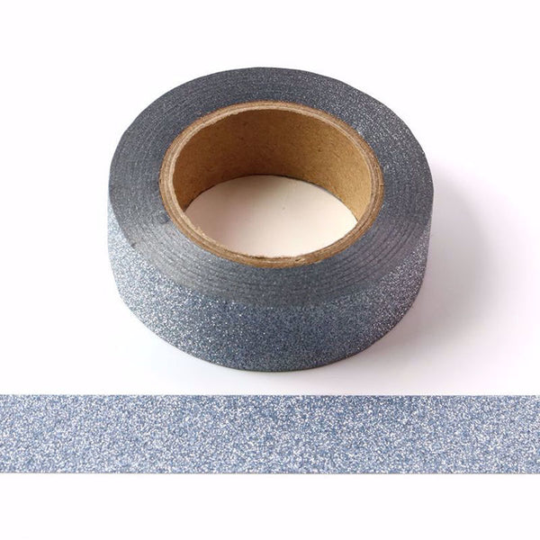 Light Blue Glitter Washi Tape Decorative Tape 15mm x 10m