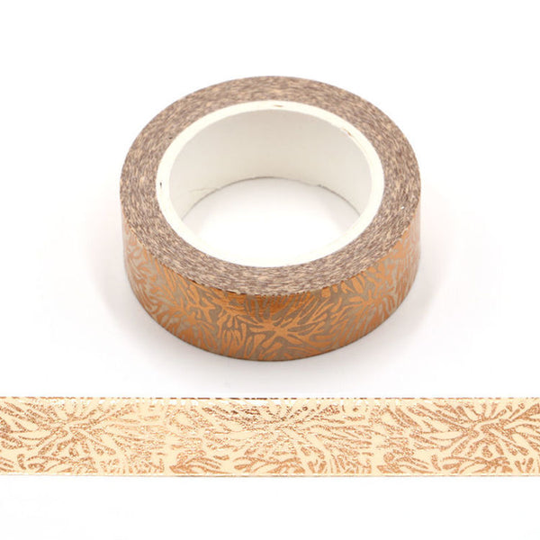 Snow Flower Gold Foil Washi Tape