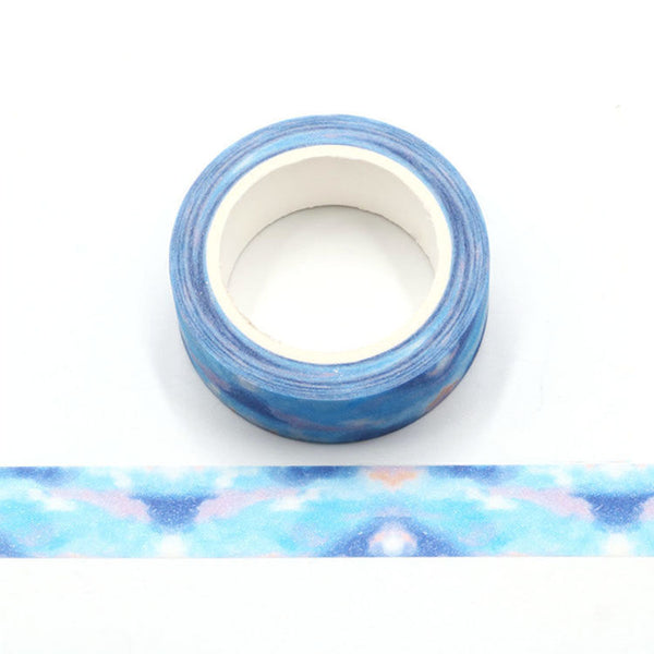 Dreamy Blue Frosted Washi Tape 15mm x 5m