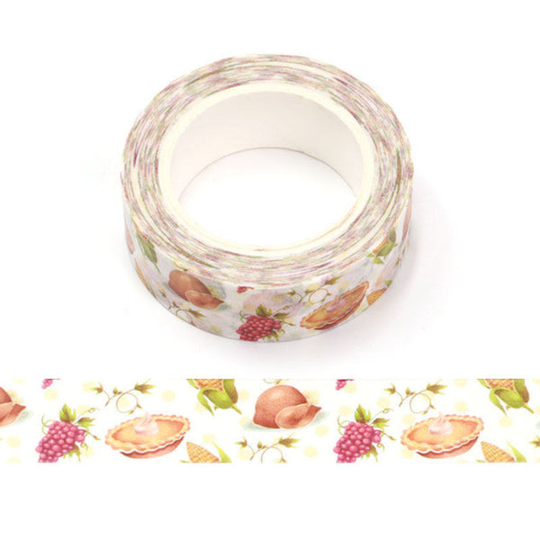 Thanksgiving Colourful Food Washi Tape 15mm x 10m