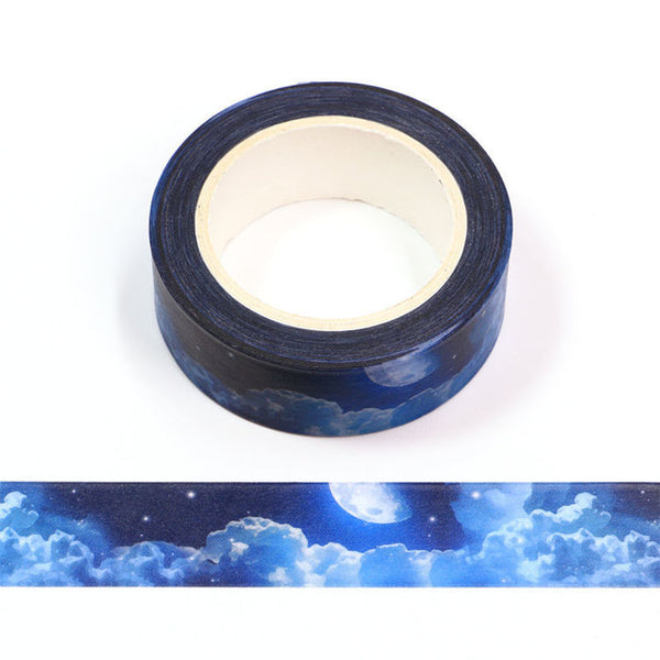 Dreamy Night Sky Decorative Washi Tape 15mm x 10m