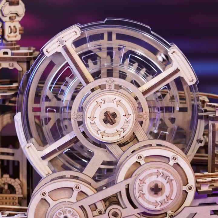 Rokr Pinball Model Gear Ball Challenge 3D Wooden Puzzle Model Kits to Build DIY Table Game Gift Idea for Men Women -EGC