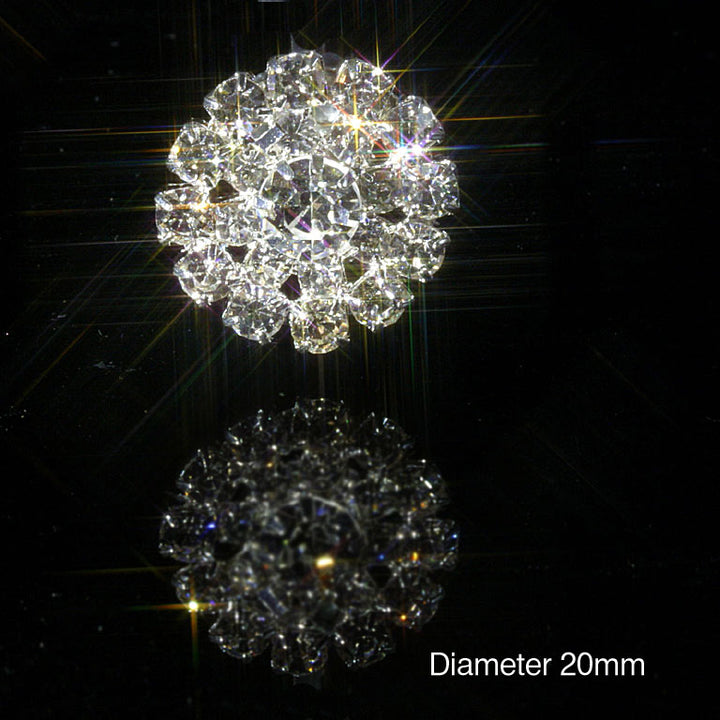 Round Rhinestone Diamante Embellishments