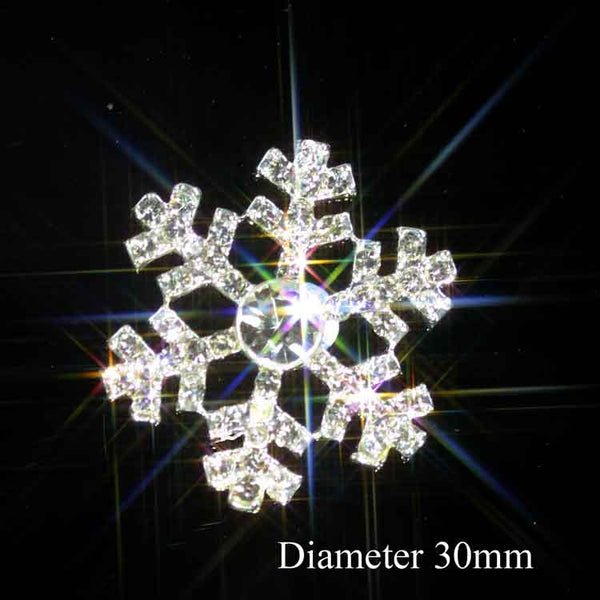 Diamante Snowflake Embellishment Ideal For Winter Weddings SMALL