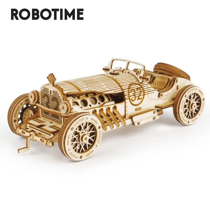 Rokr 3D Wooden Puzzle Model Kits - Montessori Educational Toys: Steam Train, Army Jeep, and Heavy Truck for Children