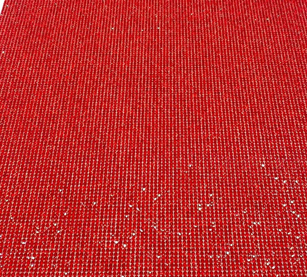 Red Self Adhesive Rhinestone Sheet Large 40cm x 24cm (17" x 10") Super Sparkly Crystal Rhinestones