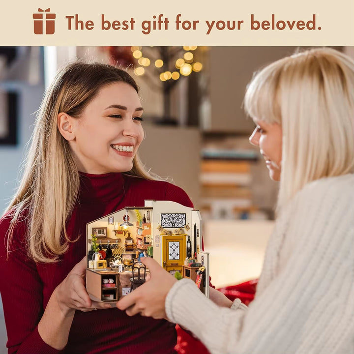 Rolife Cozy Kitchen 3D Wooden Puzzle Miniature House Kit - DIY Gift for Children DG159