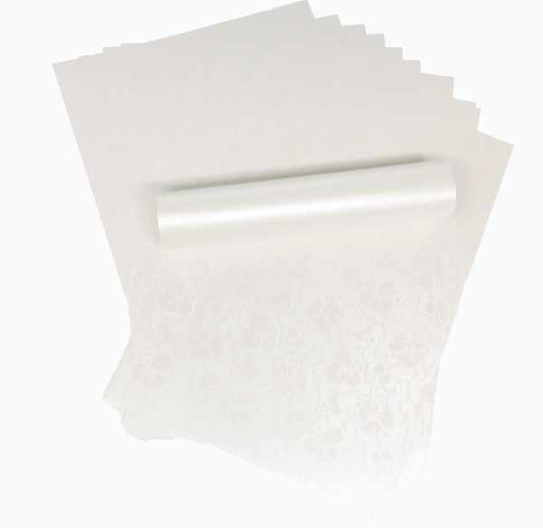 Dandy White Broderie Embossed Paper 120gsm