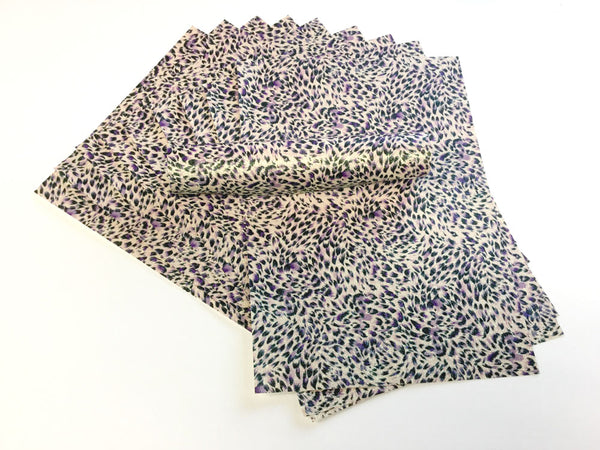 A4 Glitter Paper Lilac, Black and White Iridescent Decorative Pattern Sparkly Soft Touch Non Shed 100gsm 10 Sheets