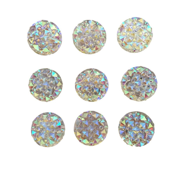 Round Gem Resin Embellishments