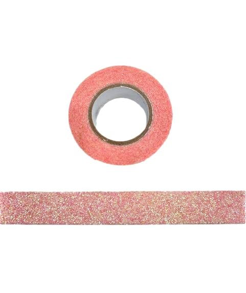 Pink Glitter Washi Tape Decorative Masking Self Adhesive