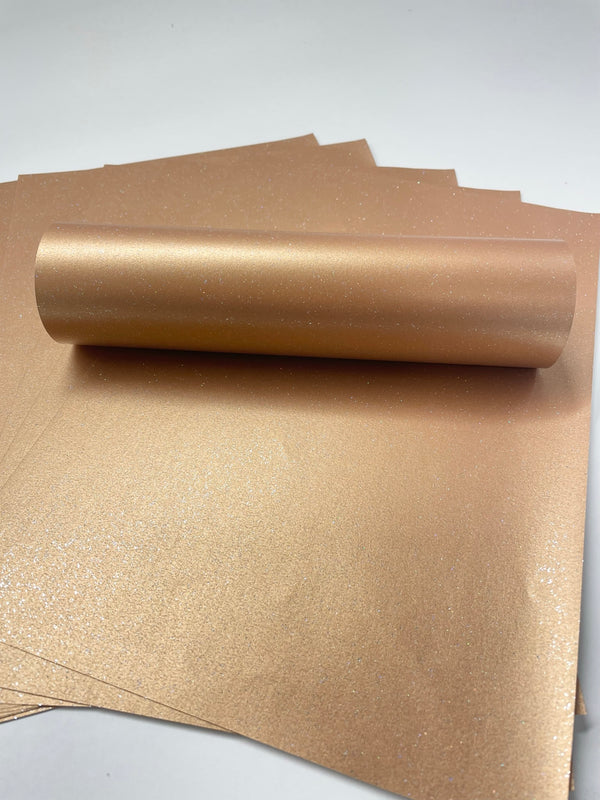 10 Sheets Bronze Copper Iridescent Sparkle A4 Paper 120gsm