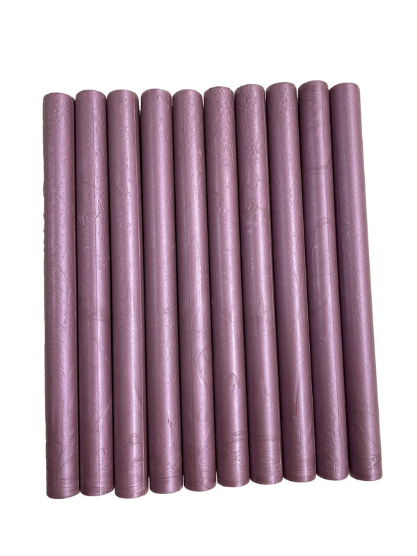 10 Mauve Purple Shimmer Glue Gun Sealing Wax