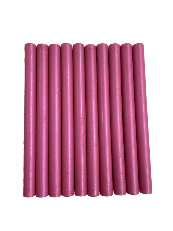 10 Rose Pink Shimmer Glue Gun Sealing Wax - Syntego