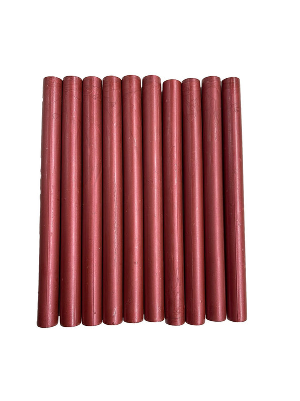 10 Royal Red Shimmer Glue Gun Sealing Wax