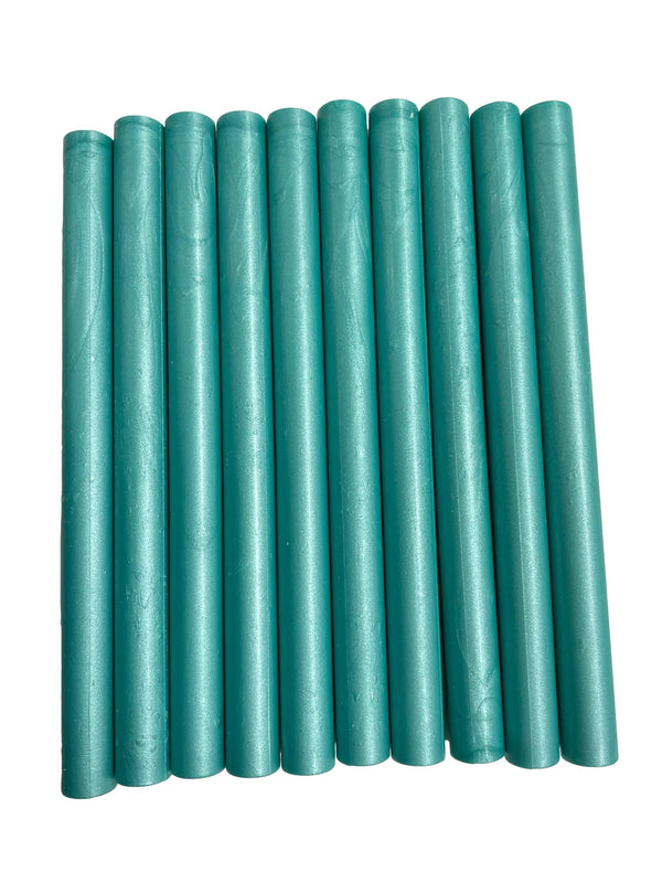 10 Ocean Blue Shimmer Glue Gun Sealing Wax - Syntego