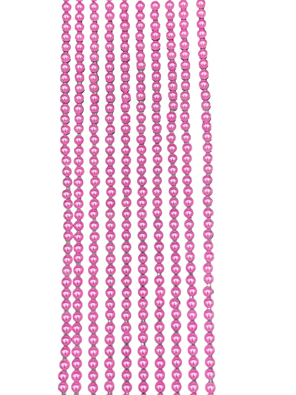 500 Neon Pink Mini 3mm Pearls Flat Backed Round Self Adhesive Beads