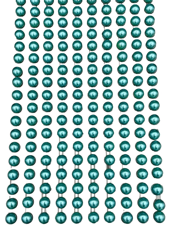 200 Teal Green Round Pearls 6mm Flat Backed Round Self Adhesive Beads