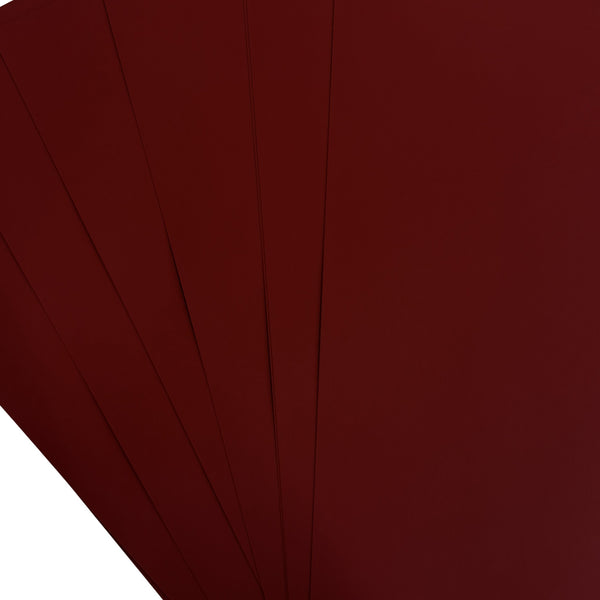 A4 Premium Plike Bordeaux Deep Red Matte Finish Double Sided Paper: 140gsm -20 Sheets