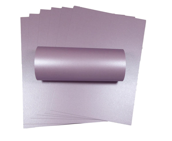 10 Sheets of A4 Tea Rose Pearlescent Double Sided Card 300gsm