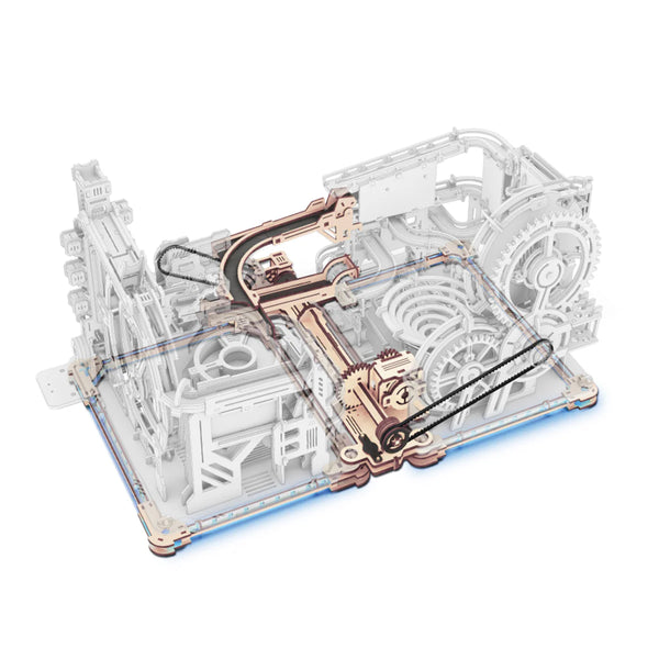 Electric Model Kit Run Link Connection Pack for Spaceport and Night City 3D Puzzles Brain Teaser Wooden Puzzles Building Toy Gifts for Men/Women/Teens