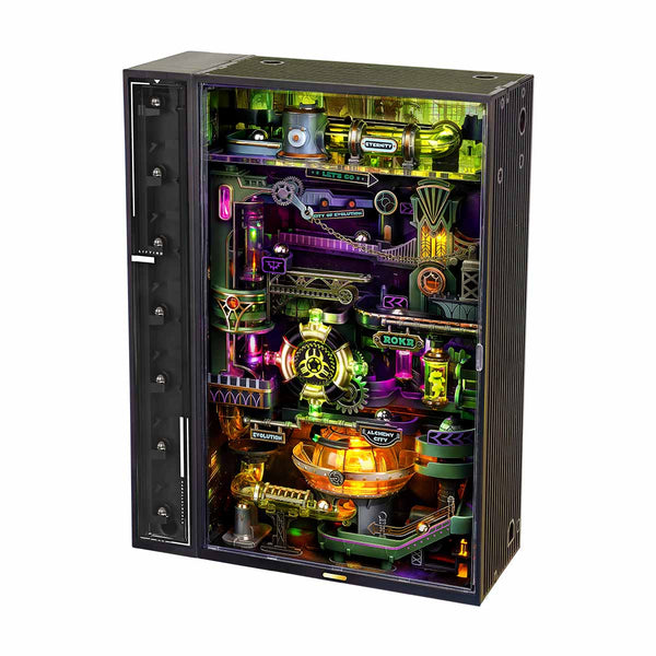 DIY Alchemy City Marble Run Mechanical 3D Puzzle | Handmade Craft Gift for Christmas & Home Décor