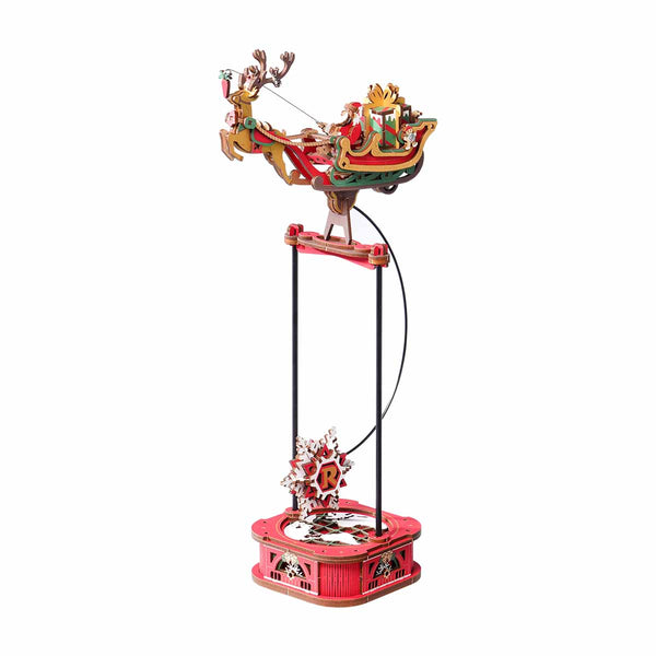 DIY Santa on Sleigh Pendulum Balance Toy 3D Puzzle | Handmade Craft Gift for Christmas & Home Décor