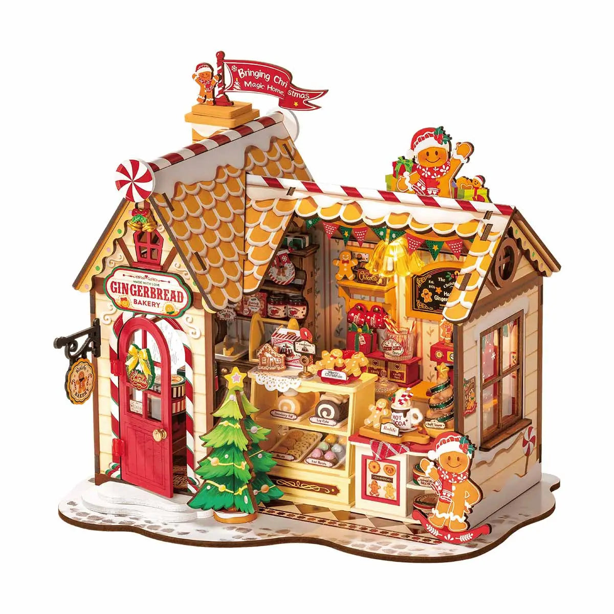 Home Gingerbread House – DIY Miniature House Kit | 3D Puzzle Craft Gift ...