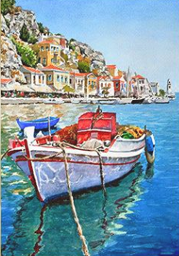 5D DIY Scenic Boat Diamond Art Painting for Adults & Kids 40cm x 30cm