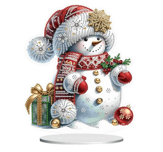 5D DIY Diamond Painting Kit Snowman With Gifts Tabletop Décor - Syntego