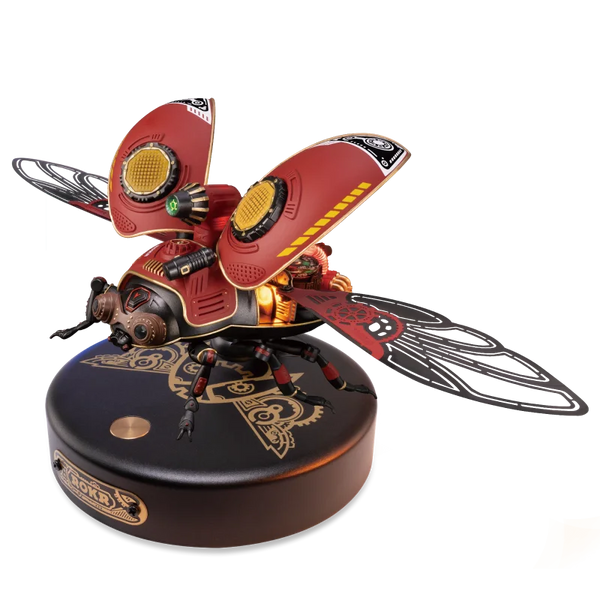Cyberpunk Scout Beetle Model Kit – Buildable Mechanical Insect with Lights, Gears & Realistic Motion | Perfect Gift for Builders