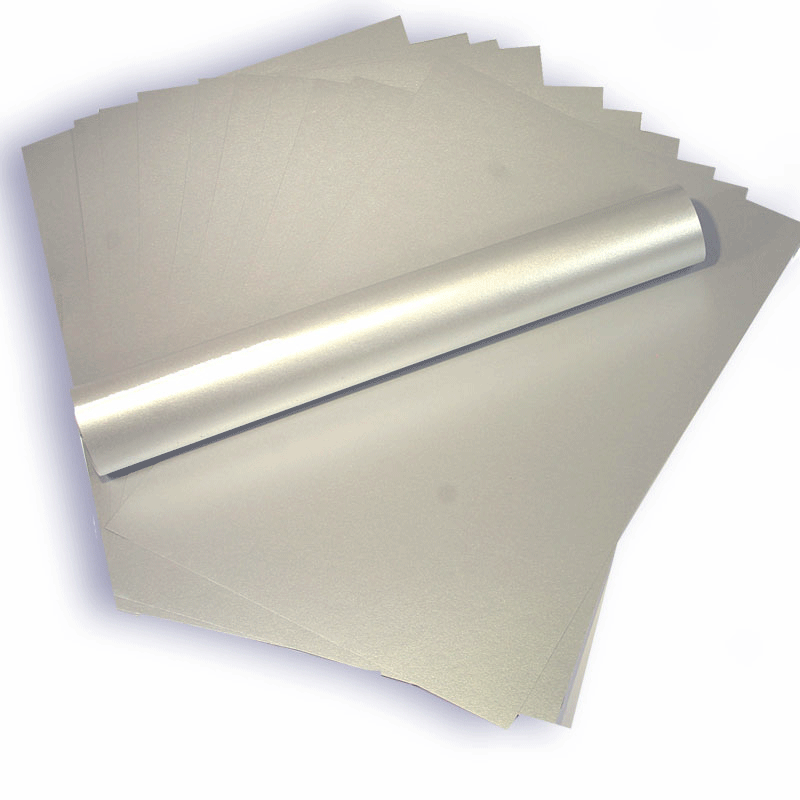 A4 Paper Pearlescent Real Silver Colour 120gsm | Syntego