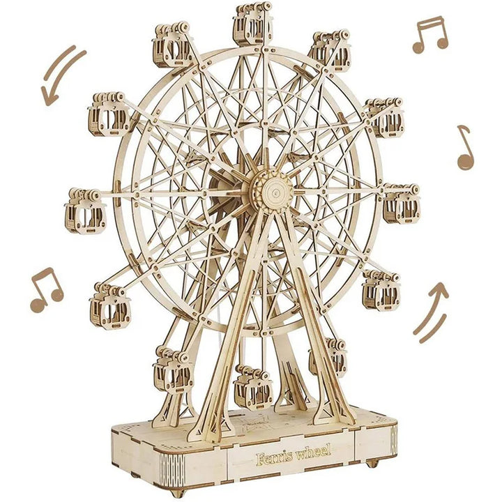 Rolife 3D Puzzle Ferris Wheel Music Box Box Model Kit with Music for Children and Adults Crafts Adults Women 3D Puzzle