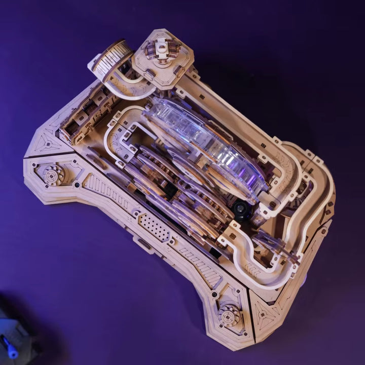 Rokr Pinball Model Gear Ball Challenge 3D Wooden Puzzle Model Kits to Build DIY Table Game Gift Idea for Men Women -EGC