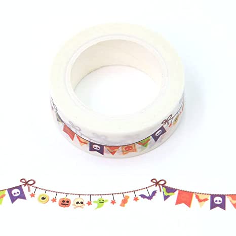 Halloween Party Bunting Washi Tape Decorative Tape 15mm x 10m