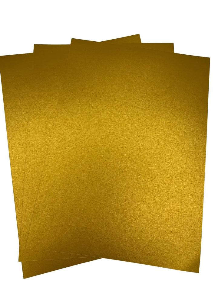 Home 20 Sheets Antique Royal Gold Pearlescent A4 Paper Decorative ...