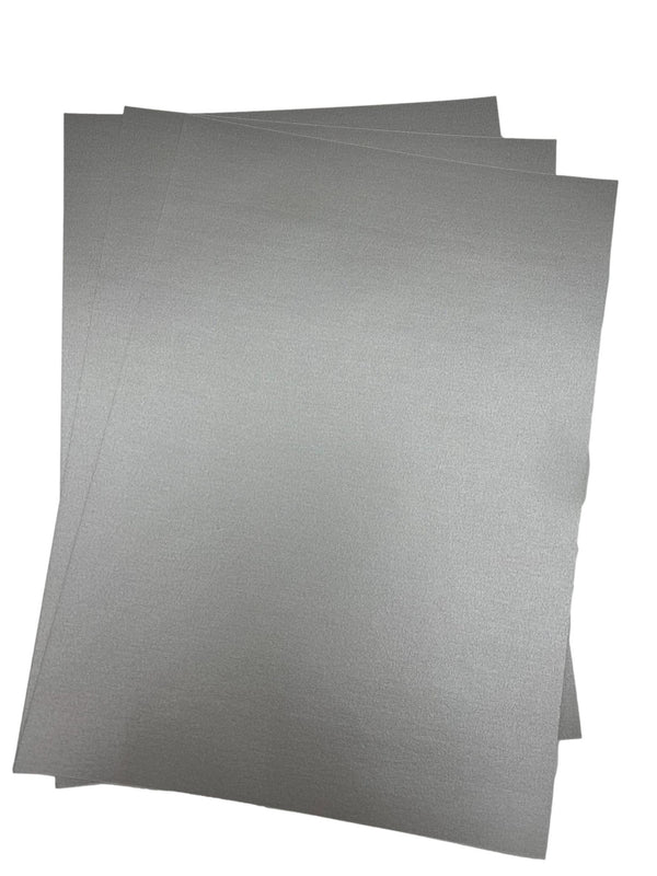 20 Sheets Platinum Silver Pearlescent A4 Paper Decorative 120gsm Double Sided