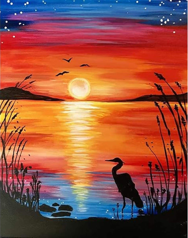 5D DIY Magical Sunset Diamond Painting Kit  30cm x 40cm