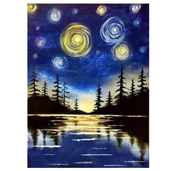 5D DIY Starry Night Diamond Painting Kit  30cm x 40cm