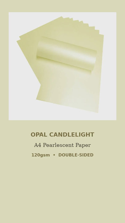 Home printer results - Candlelight Cream Pearlescent A4 Paper 120gsm | Peregrina Majestic