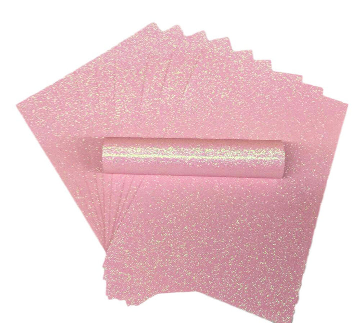 Pale Pink Glitter Paper