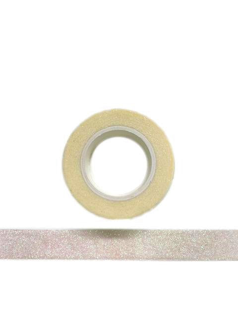 Iridescent White Glitter Washi Tape Decorative