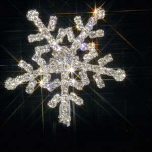 Diamante Snowflake Embellishment For Winter Weddings LARGE Pack of 2 Snowflakes