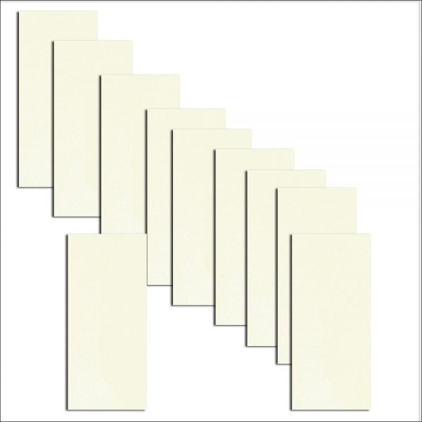 10 Frost White DL Paper Inserts To Fit Hakana & Inari