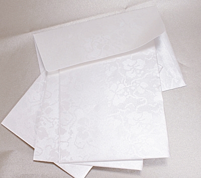10 Tapestry Dandy White Broderie C6 Self Seal Envelopes