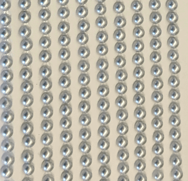 500 SILVER Mini 3mm Pearls Flat Backed Round Self Adhesive Beads