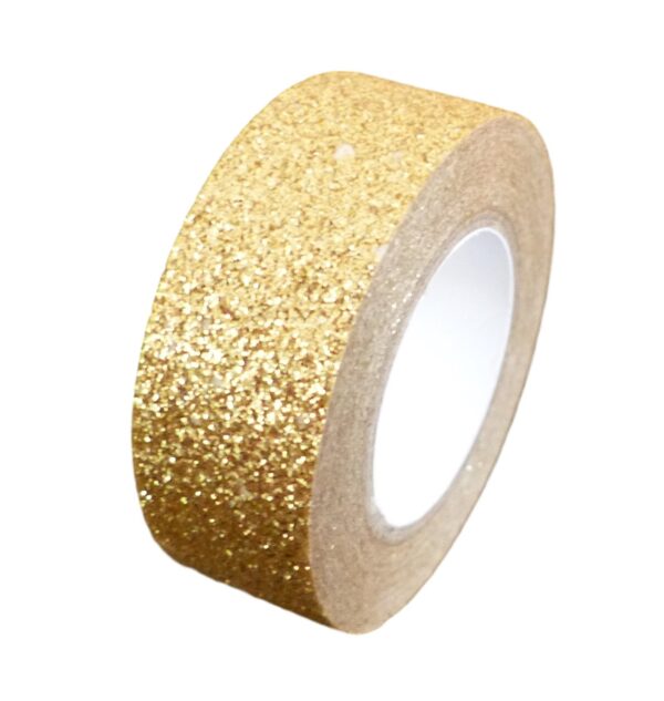 Gold Glitter Washi Tape Decorative Masking Self Adhesive