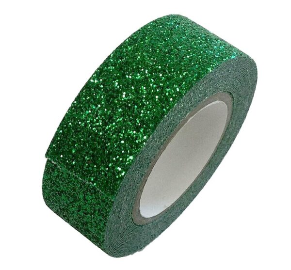 Glitter washi tape green
