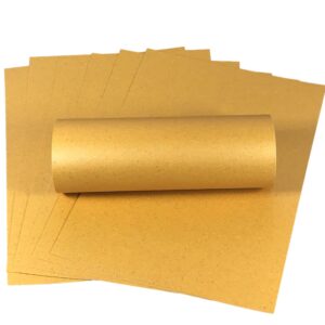 10 Sheets A4 Amber Iridescent Sparkle Card Quality 300gsm