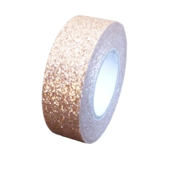 Rose Gold Glitter Washi Tape Decorative Masking Self Adhesive